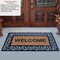 Gardenised Heavy Duty Coco Coir Doormat Non Slip PVC Baking Embossed Welcome Design Natural Coconut Fiber Floor Mat for Front Door Porch Patio Entryway Garage Mudroom & Outdoor Use 18x30"